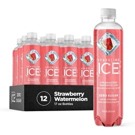 Sparkling Ice Strawberry Watermelon Zero Sugar Sparkling Water Pack Of 12