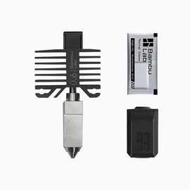 Bamboo LAB Upgraded Hotend Kit with Hardened Steel Nozzle for Bambu Lab P1,P1P,P1S,X1,X1C,X1E 3D Printer(0.4MM/0.6MM)