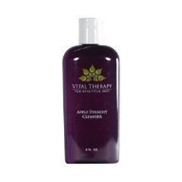 Vital Therapy Apple Delight Cleanser 8 oz. Bottle Moisture-rich cleanser (Soy-Free | Paraben-Free | Unscented). Made In The USA