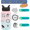 50PCS Jesus Phrase Goth Bible Verse Stickers for Water Bottle
