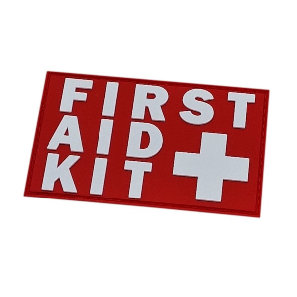 LEGEEON First Aid Kit IFAK PVC Patch (White and Red)