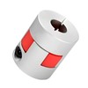 D20*L25 Flexible Shaft Coupling, 6.35mm to 8mm Bore, Aluminum Plum