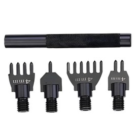 CHILDWEET 1 Set Detachable Leather Hole Punch Tool Kit DIY Craft Stitching Punch for Shoe Repair Bag Making and Handmade Projects Portable and Precise Punching