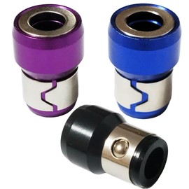 1/4 Inch Universal Magnetic Screw Ring Bit Magnetizer Ring Metal Magnetizer Screw, Removable for Hex Screwdriver and Power Bits