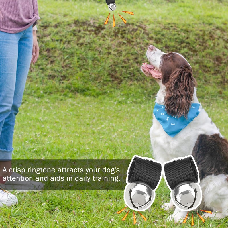 SCENEREAL Large Bell for Dog Collar, 2 Pack 1.5" Extra