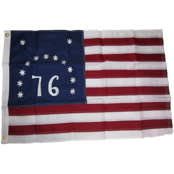 AES 2x3 Embroidered Bennington (76) 1776 210D Sewn Nylon Flag 2'x3' House Banner Double Stitched Fade Resistant Premium Quality