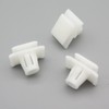 VVO Fasteners- White Plastic Side Body Moulding Strip Trim Clips