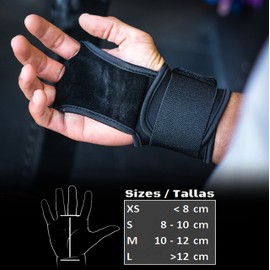 Roar® Crossfit Grips, Hand Support, Wrist Support, Crossfit Gloves, Hand Grips Crossfit, Grips Weightlifting, Pull Up Grips, Gym Hand Grips, Gymnastic Grips, Gymnastics Bar Grips, Palm Protectors (S)