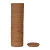 Creative Co-Op Woven Rattan Toilet Paper Roll Storage with Lid,