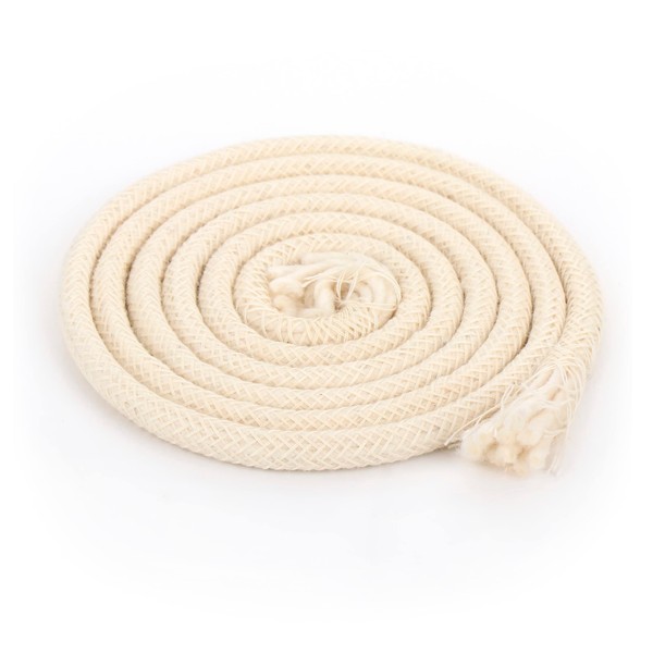 NKlaus 1 m torch wick, 6 mm, cotton wick, garden