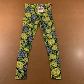 Lesley Evers Women's Size XS Dandelion Navy Pull On Reese Leggings NWT