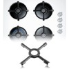 2x Gas Hob Ceramic Pan Support Moka Trivet Stand To