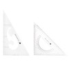 sourcing map 2piece Triangle Ruler Square Set 27cm, 24cm 30/60