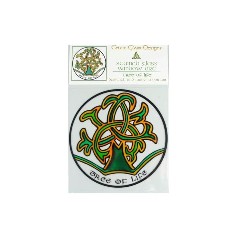 WINGED HEART Static Window Cling in a Tree of Life