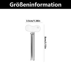 6 spremitubi per tutti i tubi, estrattore per tubi, pressa per tubi, pasta tootica, pressa per tubi, dentifricio, in acciaio inox, per tutti i tubi, dentifricio, gel per capelli, cosmetici (argento)