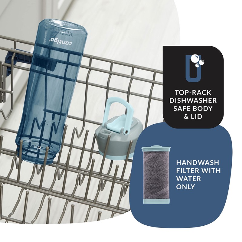 Contigo Clybourn Beverage|Botellas de agua, 24 onzas, hielo oscuro