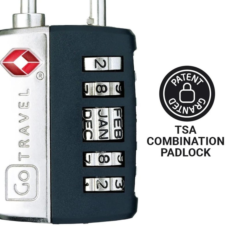 Go Travel- My Date Luggage Combination Padlock - (Ref 354.101)