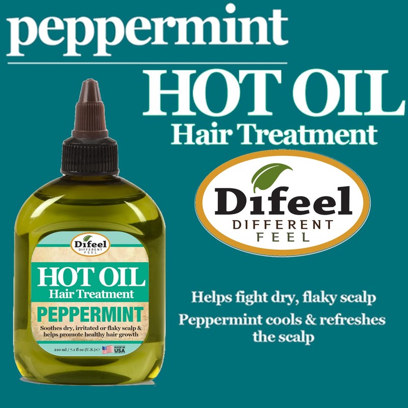 Difeel Peppermint Hot Oil Treatment for Dry, Irritated or Flaky