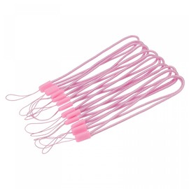 sourcing map Universal Nylon Cord Lanyards, 18cm Soft Woven Hand Wrist Strap String for Bottle, Flashlight, Cellphone, Pink Pack of 20