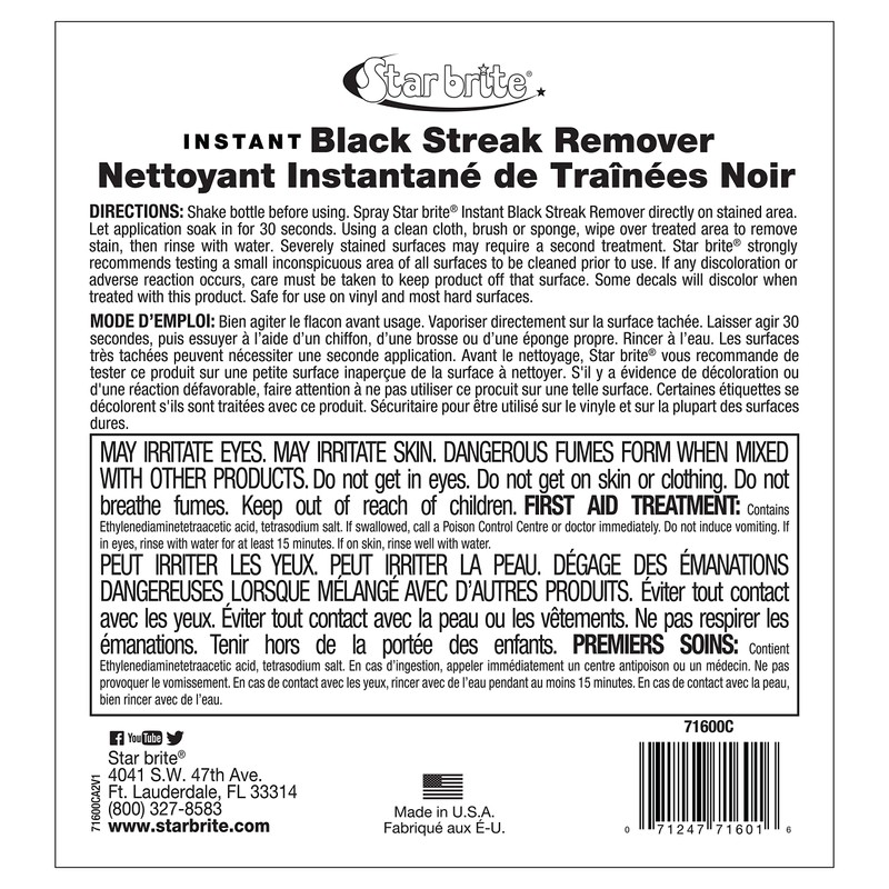 Star Brite Instant Black Streak Remover (1-Gallon)