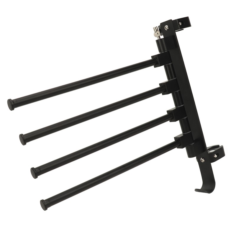 RV Clothes Drying Rack Aluminum Multifunctional Anti Rust 180° Rotatable