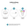 ledscom.de Set of 6 LED Ceiling Recessed Spotlights CIRC White