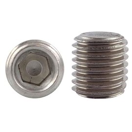 Set Screws A2 Stainless Steel M 8 x 6 mm Pack of 10 with Taper Point DIN 913 ISO 4026 8 mm DewTec