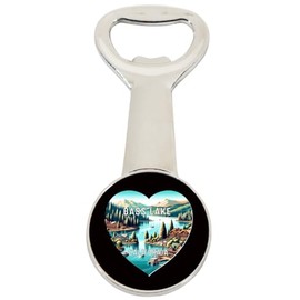 Bass Lake California Travel Souvenir Destination Magnetic Bottle Opener 4-Pack
