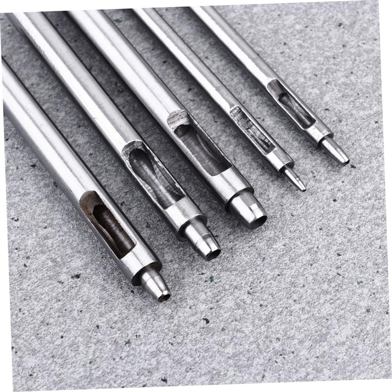 SHINEOFI 1 Set Leather Hollow Round Punch Tool Durable Belt
