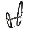 Perlon Headcollar for Warmbloods Black black Size:VB