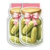 (2Pcs) Coquette Pickle Paper Magnetic Bookmark Food Book Page Markers