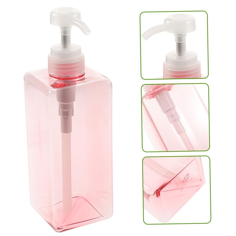 iplusmile Square Refillable Liquid Bottle Dispenser with Pump Versatile Hand