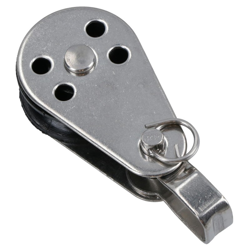 Pulley Block with Removable Pin and Bracket 26mm Diameter Stainless