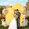 Yellow Arch Backdrop Covers - 7.2FT, 6FT Spandex Fitted Wedding