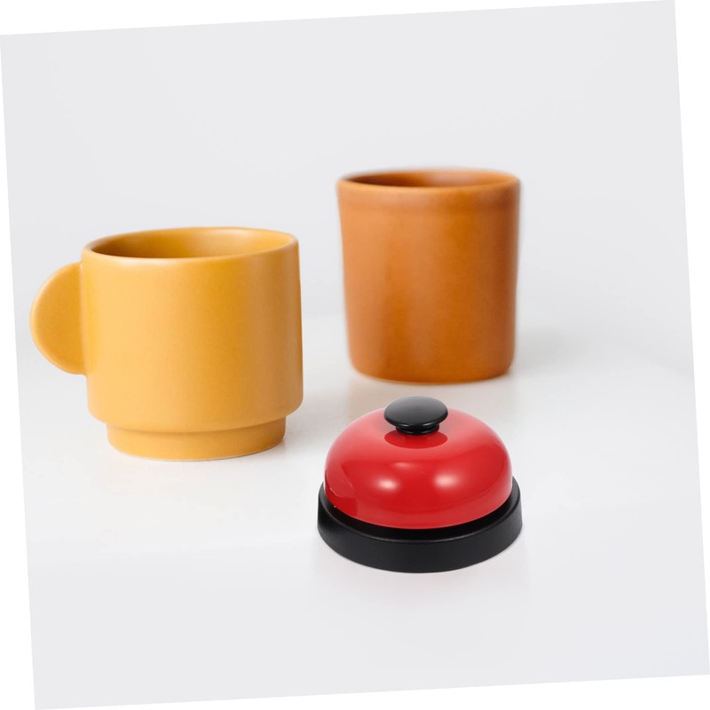 SHINEOFI 2Pcs Table Bell Hand Pressing Service Bell for Game