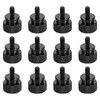 sourcing map 12pcs UNC6-32x6.5mm Knurled Thumb Screw Computer Case Threaded