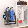 Ultrawall Wall Mount Golf Bag Organizer, 2 Golf Bag Storage