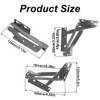 SagaSave 2Pcs 80 Degrees Scissor Hinges Tip Out Tray Hinges