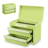 WORKPRO Metal Mini Tool Box, Top Tool Chest containing Two