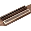 Musiclily 60mm (2-23/64 inch) String Spacing Rosewood Classical Guitar Bridge