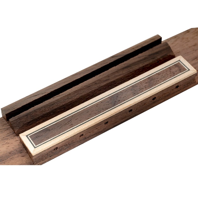 Musiclily 60mm (2-23/64 inch) String Spacing Rosewood Classical Guitar Bridge