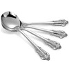 KEAWELL Gorgeous Round Soup Spoon, Set of 4, 18/10 Stainless