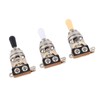 3pcs 3 Way Guitar Toggle Switches Short Straight Switch with