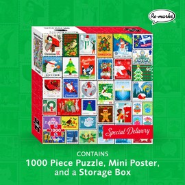 Re-marks Special Delivery Puzzle, Collage Puzzle for All Ages, 1000-Piece Christmas Puzzle