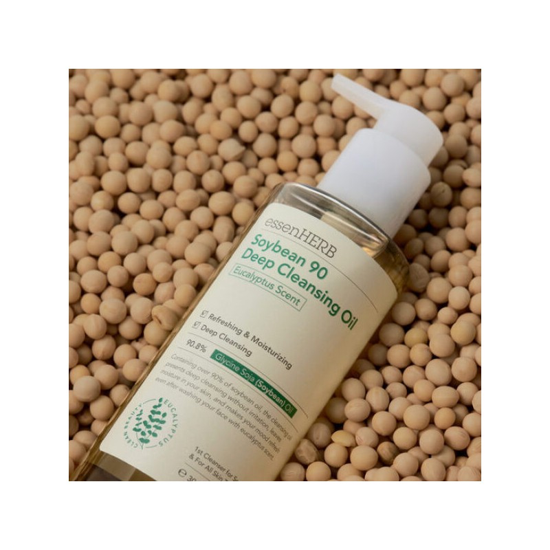 Essence Herb 에센허브 소이빈90 딥클렌징오일 유칼립투스 300ml Essenhurb Soybean 90