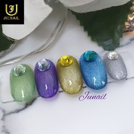 Sweet Aurora handmade nail tips - Short ballerina / 스윗오로라 수제네일팁 - 숏발레리나