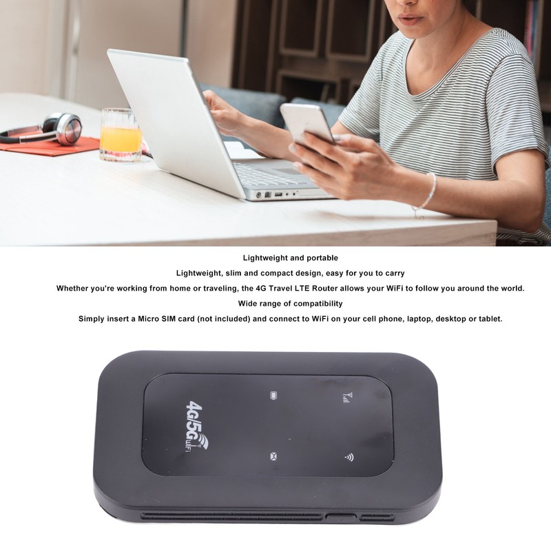 4G LTE Mobile WiFi Hotspot Support 10 Devices Connection Mini