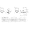 Inaba Denko Air Conditioner Auxiliary Part with Flare Union Nut