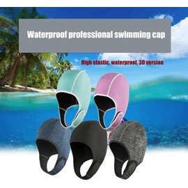 YJZQ 2mm Neoprene Scuba Diving Hood Wetsuit Hood Cap Swim Cap with Chin Strap Surfing Cap Thermal Hood Diving Cap Headgear for Swimming Kayaking Snorkeling Sailing Canoeing Water Sports