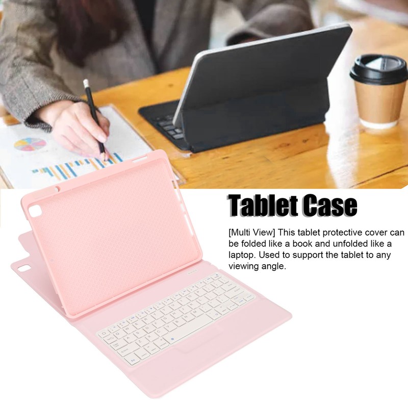 Tablet Case Leather Tablet Protective Cover With Pen Slot Keyboard